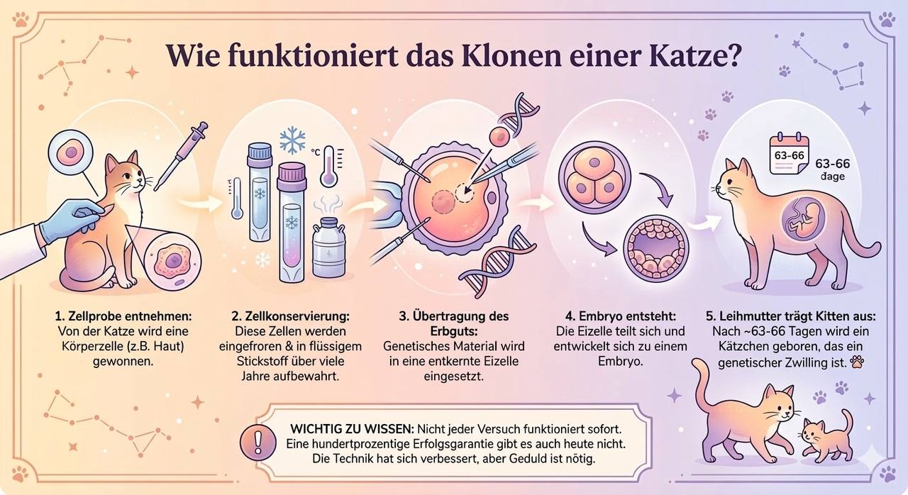 Wie funktioniert das Klonen einer Katze