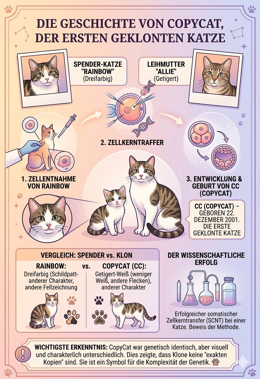 Die Geschichte von CopyCat, der ersten geklonten Katze